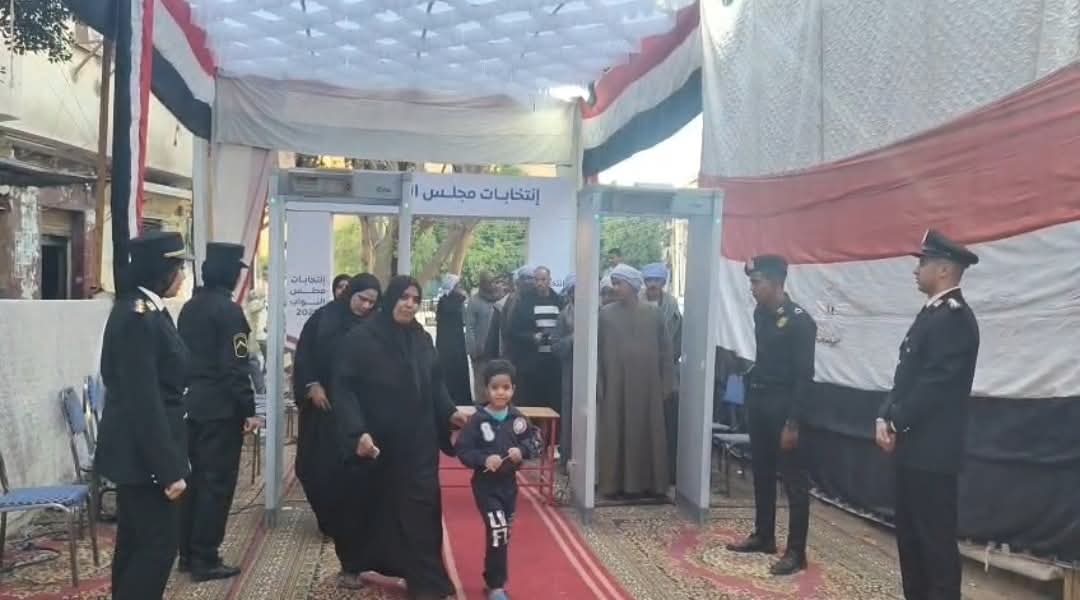 إقبال على  إحدى لجان الأقصر  في الفترة المسائية بعد استئناف التصويت بانتخابات مجلس النواب